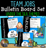 Under the Sea Themed Classroom Team Jobs Bulletin Board: Editable