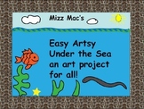 Under the Sea an Easy Artsy crayon resist art project