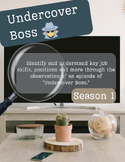 UnderCover Boss Worksheet, Job Skills- Season 1, 8 Episode