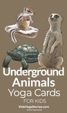 Underground Animals Yoga Cards for Kids