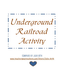 Preview of Underground Railroad Companion Scholastic Activity