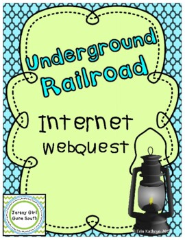 Preview of Underground Railroad Internet WebQuest