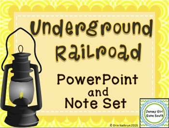 Preview of Underground Railroad PowerPoint and Note Set