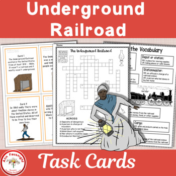 Preview of Underground Railroad Task Cards