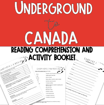 Underground to Canada Question, Vocabulary, and Review Booklet | TpT