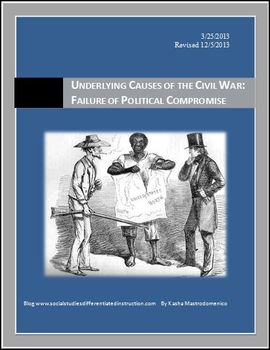 Preview of Underlying Causes of the Civil War: Failure of Political Compromise Lesson