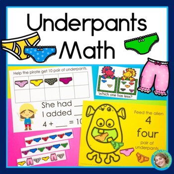 Preview of Underpants Math | Underwear Math | Number Pattern Sorting and Addition