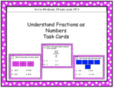 Understand Fractions as Whole Numbers Task Cards Third/Fou