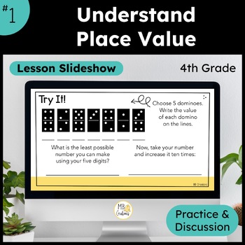 Preview of 4th Grade Multidigit Place Value PowerPoint Slides Lesson 1 FREEBIE iReady Math