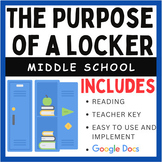 Understand the Purpose of a Locker: Middle School