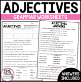 Understanding Adjectives Worksheets - No Prep Printables