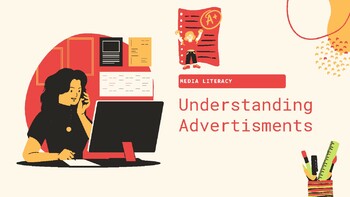 Preview of Understanding Advertisements Presentation (Grades 5-10 - Media Literacy)