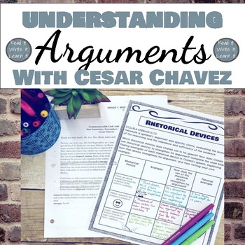 Preview of Understanding Arguments with Cesar Chavez Speeches