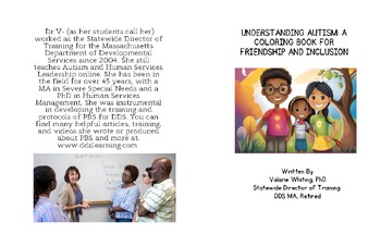 Preview of Understanding Autism: A Coloring Book for Friendship and Inclusion