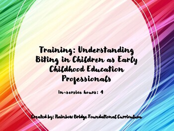 Preview of Understanding Biting Professional Development Training