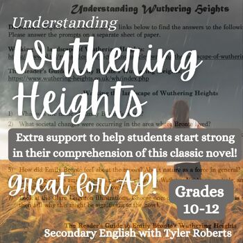 Preview of Understanding Bronte's Wuthering Heights: Setting and Reader's Guide Webquest