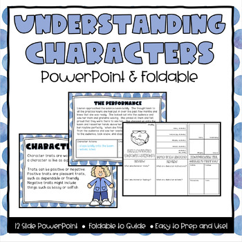 Preview of Understanding Characters Powerpoint & Foldable