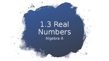 Preview of Understanding & Comparing Real Numbers PowerPoint