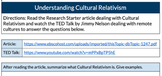 Understanding Cultural Relativism