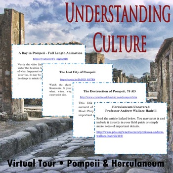 Preview of Understanding Culture & Virtual Field Trip -- Pompeii & Herculaneum