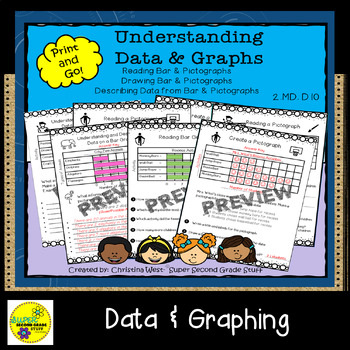 Preview of 2nd Grade Pictographs and Bar Graphs