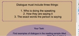 Understanding Dialogue in Reading and Writing