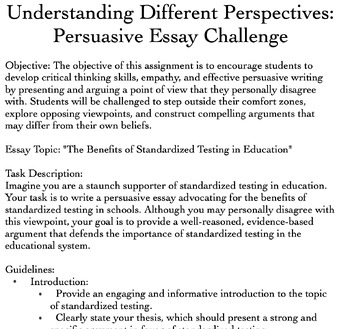 contemporary perspectives essay