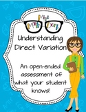 Understanding Direction Variation: an open ended assessment