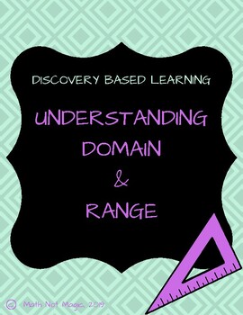 Preview of Understanding Domain and Range Through Discovery!