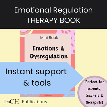 Preview of Understanding Emotions Therapy Book for Emotional Regulation