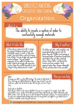 Preview of Understanding Executive Functioning: Organization