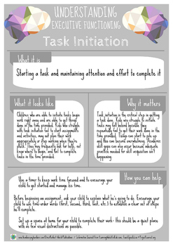 Preview of Understanding Executive Functioning: Task Initiation