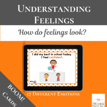 Preview of Understanding Feelings: What Do They Look Like? with Boom Cards™ | Digital