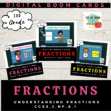 Understanding Fractions Boom Card Bundle-Distance Learning