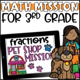 Understanding Fractions Escape Room or Math Mission for 3rd Grade