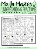 Understanding Fractions MATH MAZE Worksheet