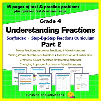 Preview of Understanding Fractions - Part 2:  Using Fractions & Mixed Numbers - Scaffolded