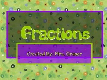 Preview of Understanding Fractions Primary Math Resource
