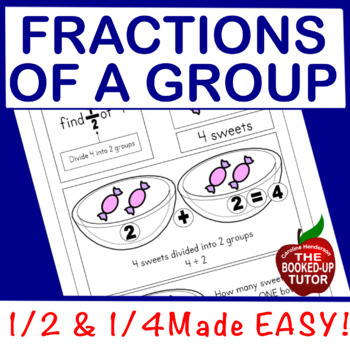 Preview of Understanding Fractions of Groups Whole Sets Halves and Fourths Quarters