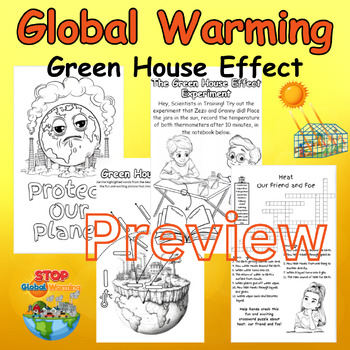 Preview of Understanding Global Warming and the Greenhouse Effect: Coloring, Activities