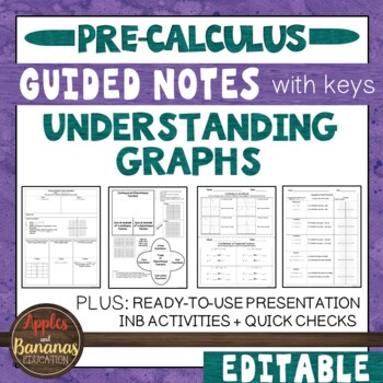 Preview of Understanding Graphs - Guided Notes, Presentation, and INB Activities
