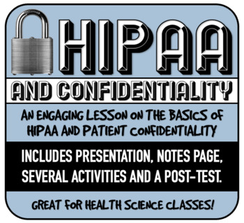 Preview of Understanding HIPAA- Pre-test, Presentation, Activities and Post-test Included!