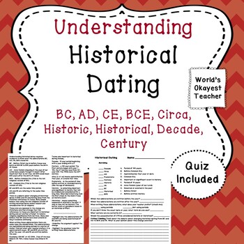 Preview of Understanding Historical Dating: BC, AD, CE, BCE, Circa, Historic, Historical