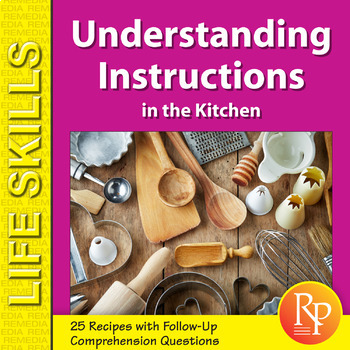 Preview of IN THE KITCHEN:  Reading Recipes & Understanding Instructions - Comprehension