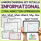 Reading Comprehension Passages and Questions Informational