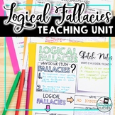 Logical Fallacies Teaching Unit: Activities, Quiz, Sketch Notes