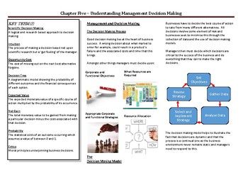 Preview of Understanding Management Decision Making