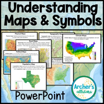 Preview of Understanding Maps Symbols Compass Rose Interactive Journal Project