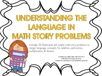 Preview of Understanding Math Story Problems