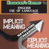 Understanding Meaning: Explicit vs Implicit - PowerPoint